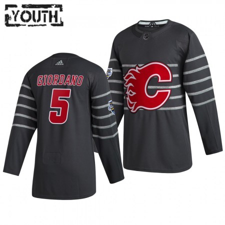 Calgary Flames Mark Giordano 5 Grijs Adidas 2020 NHL All-Star Authentic Shirt - Kinderen